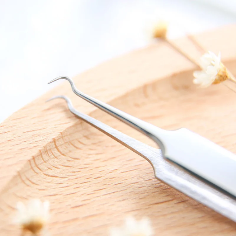 1PCS Cell Comedone Blackhead Ultra Fine Tweezers Blackhead Extractor Acne Needle Facial Cleaning Skincare Tool