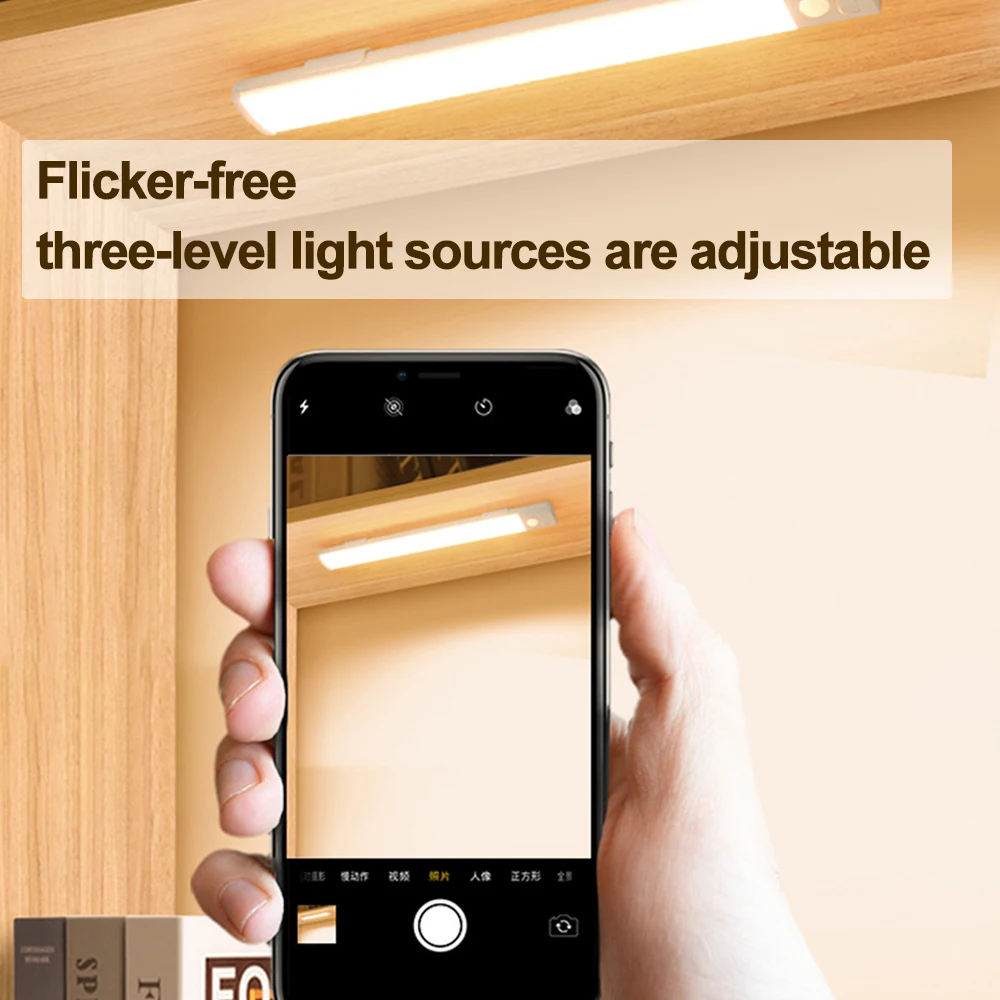 LED Cabinet Light Sensor Light USB Type-C Plug-in For Kitchen Closet Cabinet Wine Cabinet Bedside Indoor Lighting Night Lights