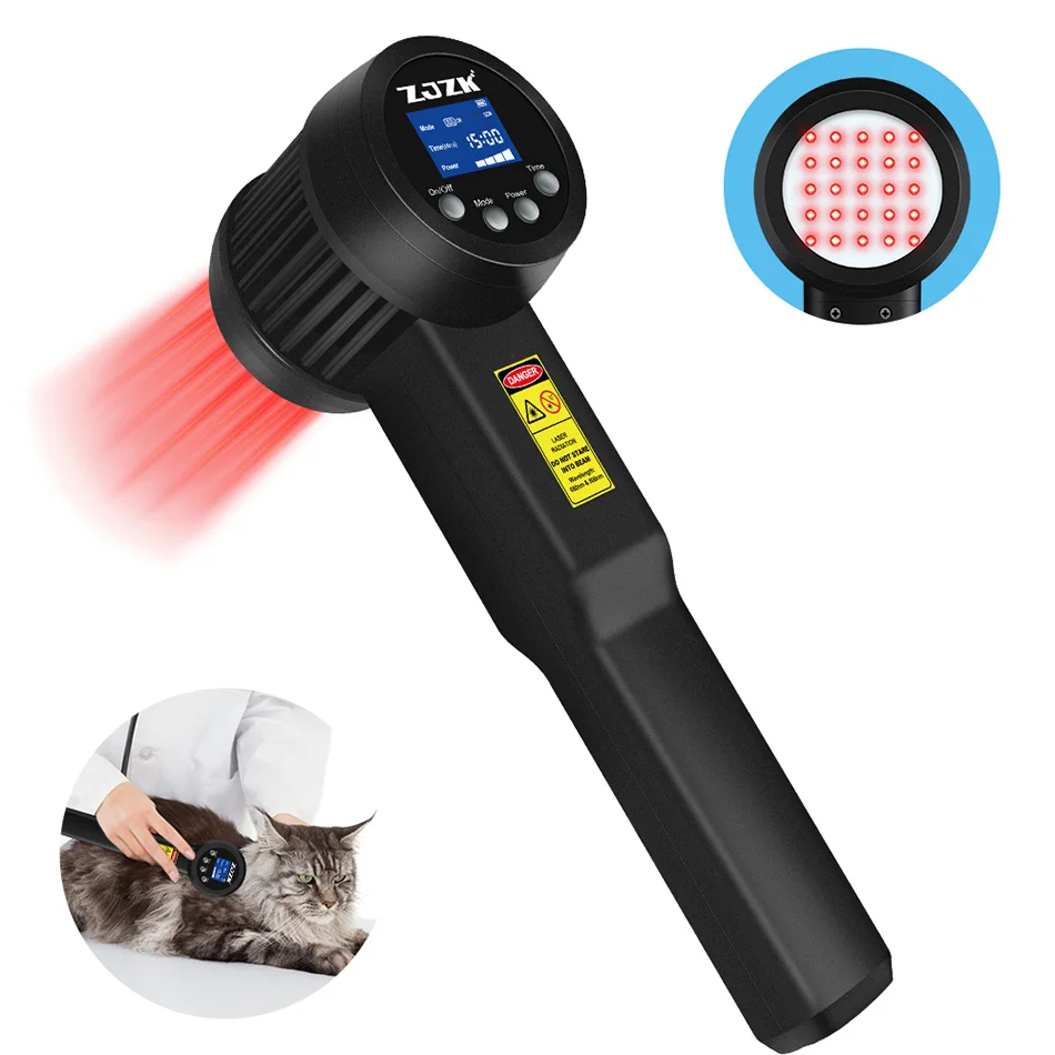 

ZJZK 25X808nm 5W High Power Laser Therapy for Tendonitis Knee Pain Spinal Stenosis Sport Injuries For Human Pet Wounds Healing