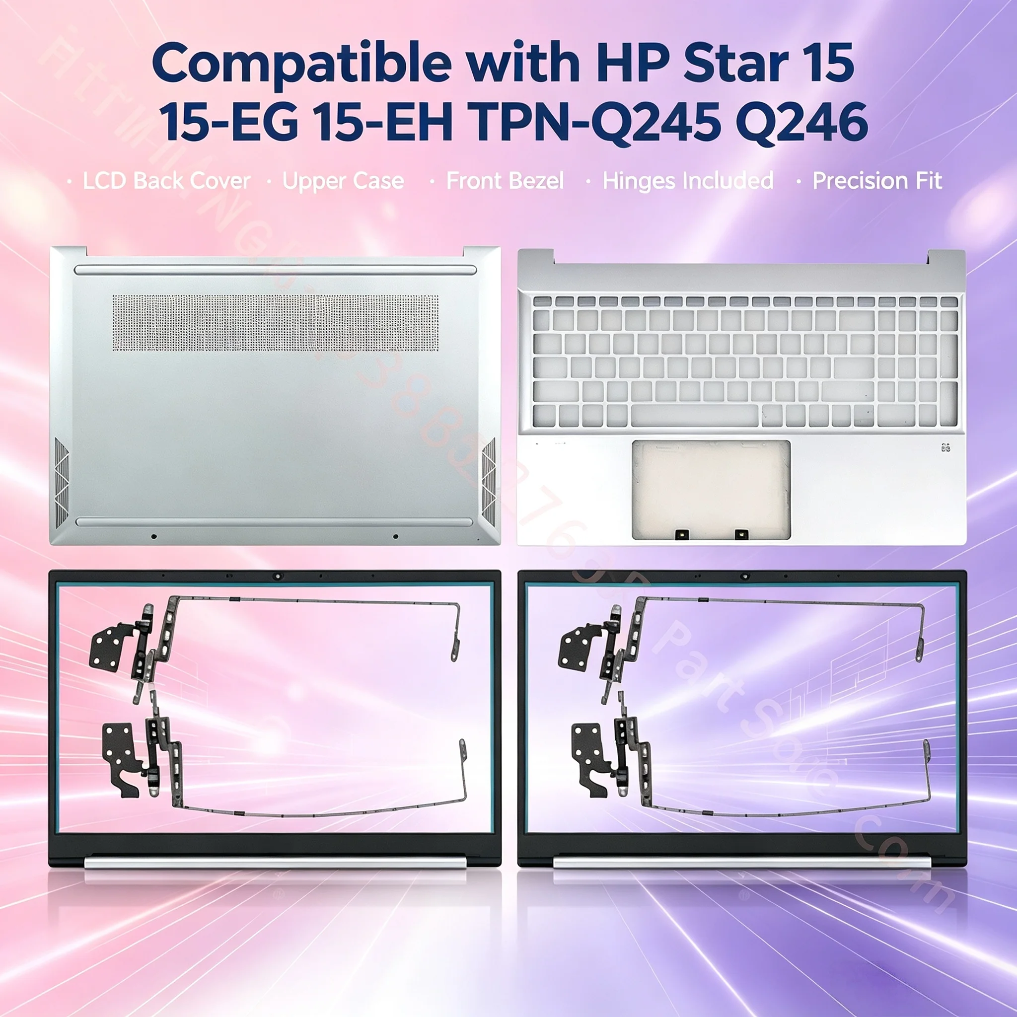Laptop A B C D Cover Full Set Housing Compatible with Pavilion 15‑EG 15‑EH TPN‑Q245 Q246 Notebook Parts
