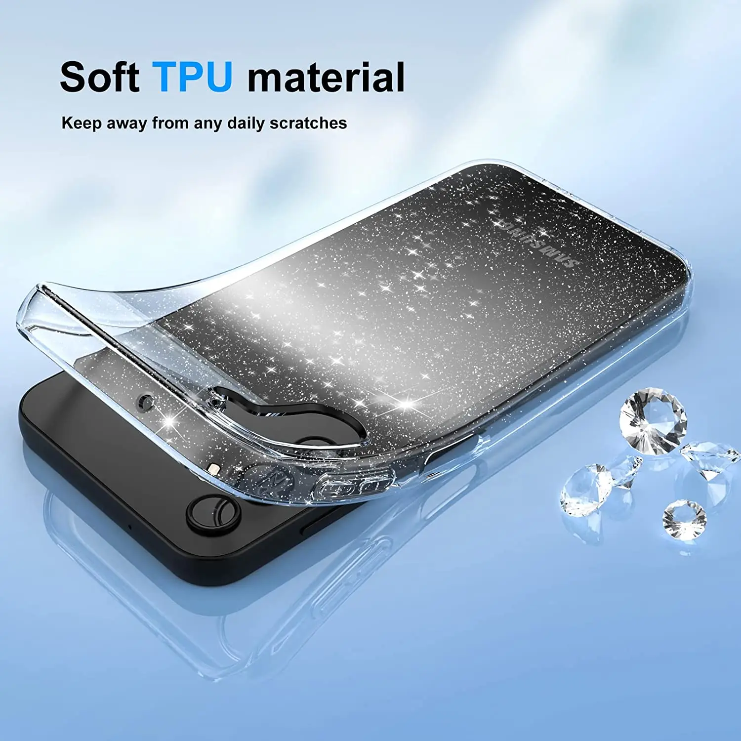 Glitter Case for Samsung Galaxy A55 A35 A14 5G A34 A54 S25 S23 Ultra S24 S22 Plus S21 FE S20 A53 A33 A32 Phone Cover Accessories - náhled 6