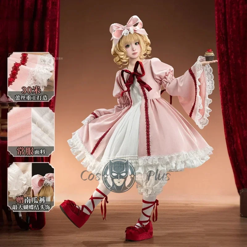 أزياء أنيمي روزن هينيتشيغو التأثيرية للنساء البكر للهالوين فستان لوليتا وردي لطيف كرنفال حفلة عيد الميلاد ملابس لعب الأدوار #2