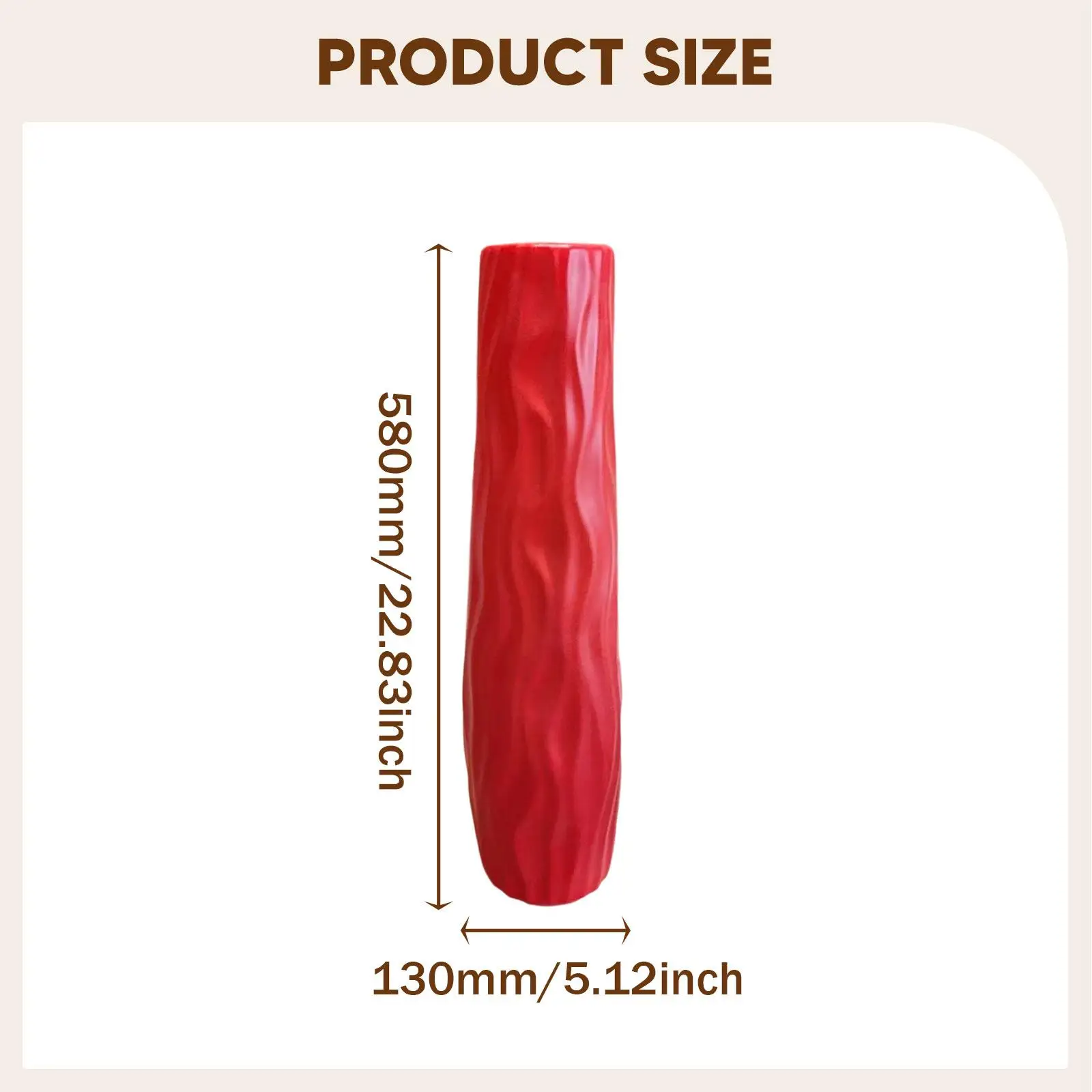Tall Plastic Floor Vase Large Capacity Decorative Vase for Dried Flowers for Living Room Events