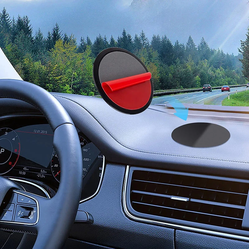 1/2 Pcs 80mm Car Dash Dashboard Adhesive Sticky For Suction Cup Mobile Phone Holder Mount GPS Brackets Disk Pad Anti-Slip Mat