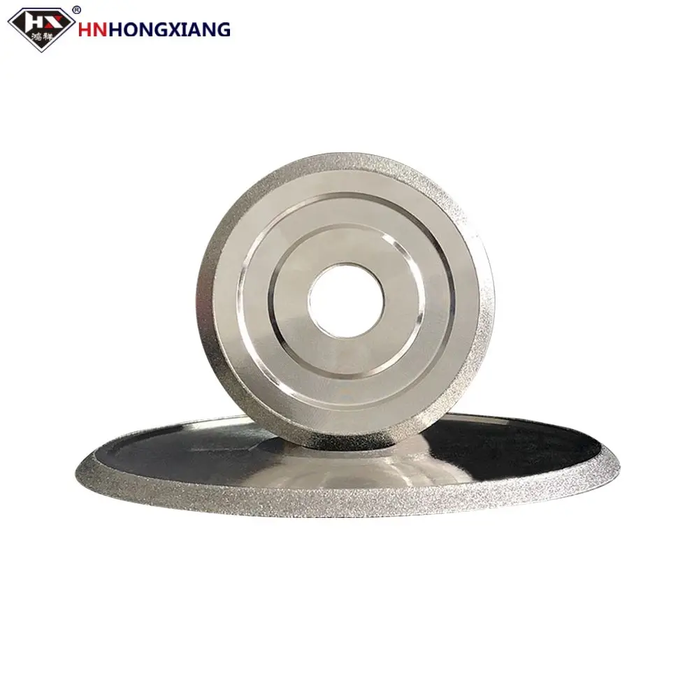 Single Bevel Diamond Grinding Wheel Flat Shaped Electroplated Diamond Grinding Wheel For Tungsten Carbide