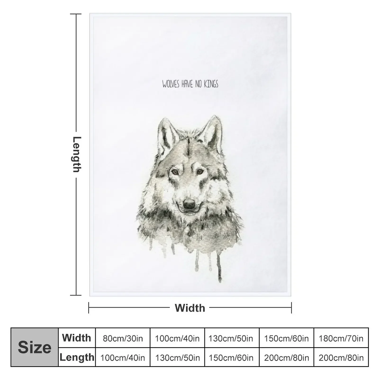 Wolf Throw Blanket Large funny gift blankets ands Blankets