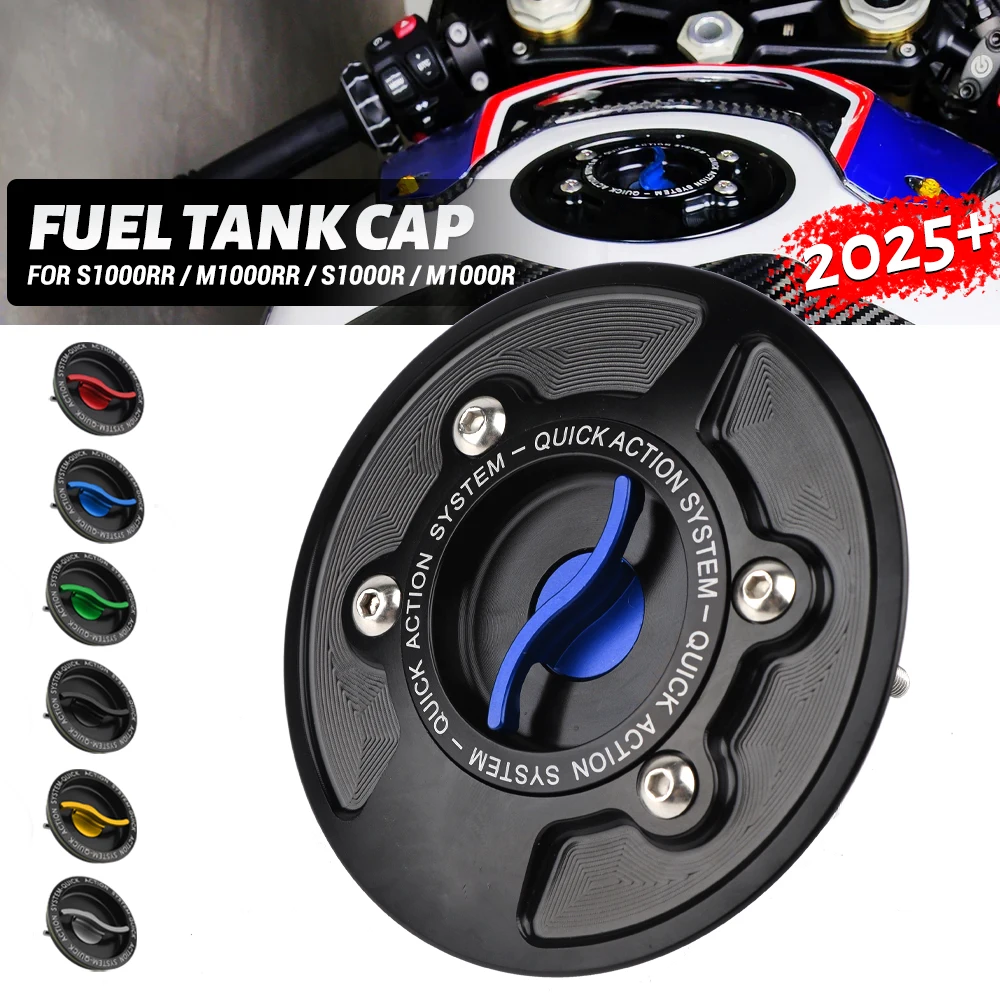 

Новинка 2025 года для BMW S1000R S1000RR HP4 HP2 M1000R M1000RR мотоцикла с ЧПУ, крышка топливного бака, крышка бензобака, быстросъемная крышка