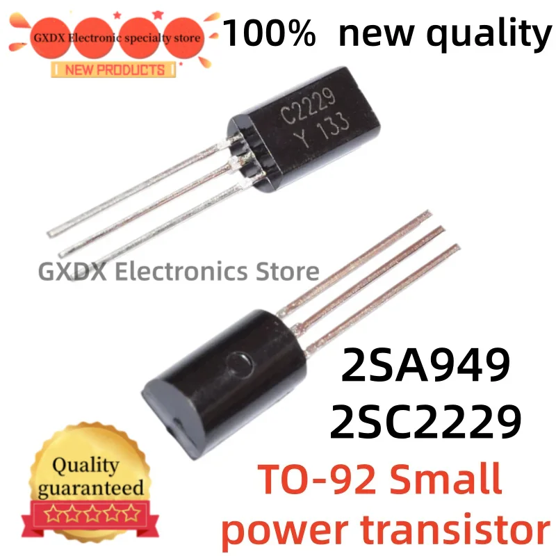 50-100 piezas/lote 100% nuevo quality 2SA949 2SC2229 TO92 2SA949-Y 2SC2229-Y A949 C2229 TO-92 Small power transistor