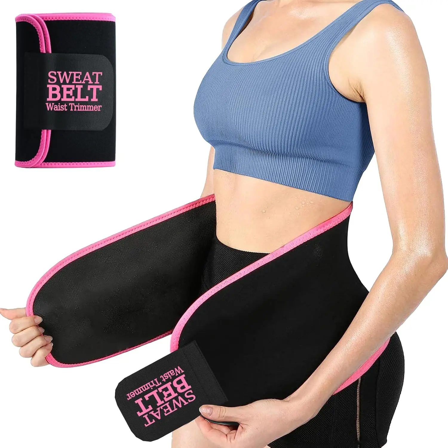 

Waist Trainer for Men Women, Neoprene Sweat Band Trimmer Belt Stomach Wrap for Workout