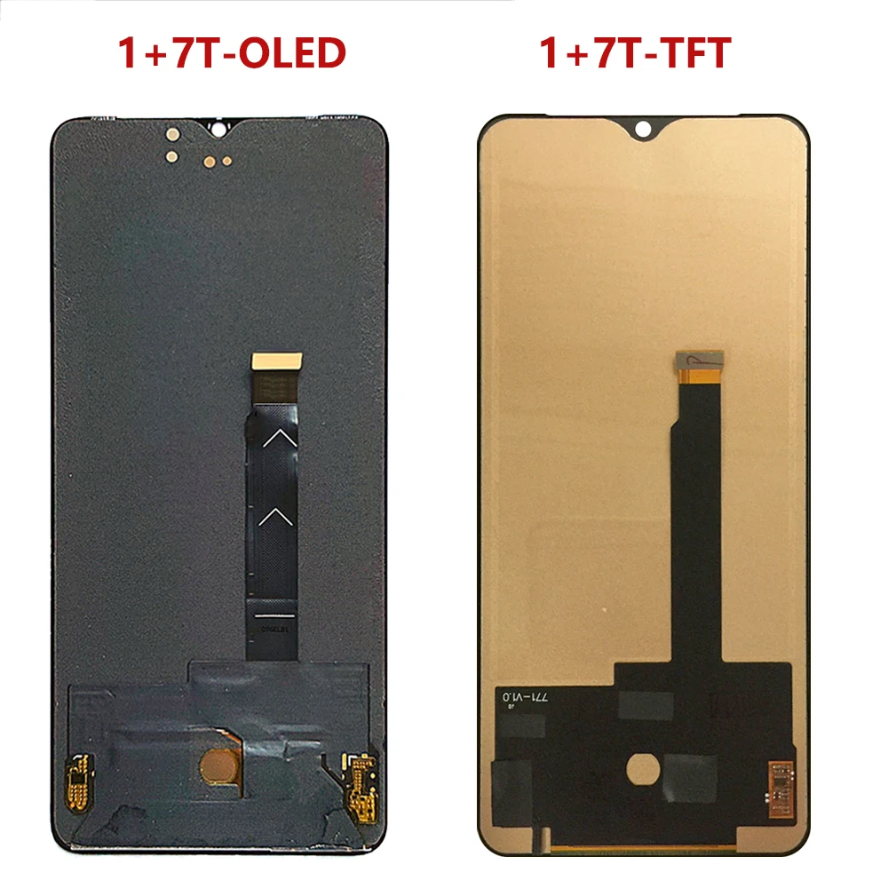 For  1+7T 6.55\'\'For OnePlus 7T HD1901 HD1903 HD1900 HD1907 HD1905 LCD Display Touch Screen Digitizer Assembly Replacement