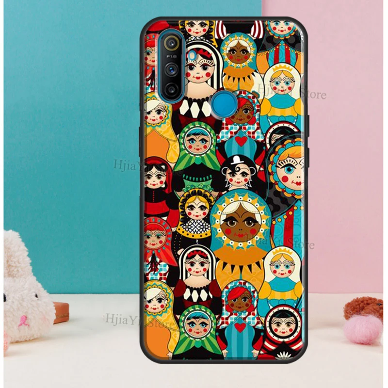 Russian Dolls Matryoshka Soft For OnePlus 8T 7T Nord 7 8 Pro Case For OPPO Realme GT 6 7 X2 X7 Pro XT C15 C11 C3 Cover