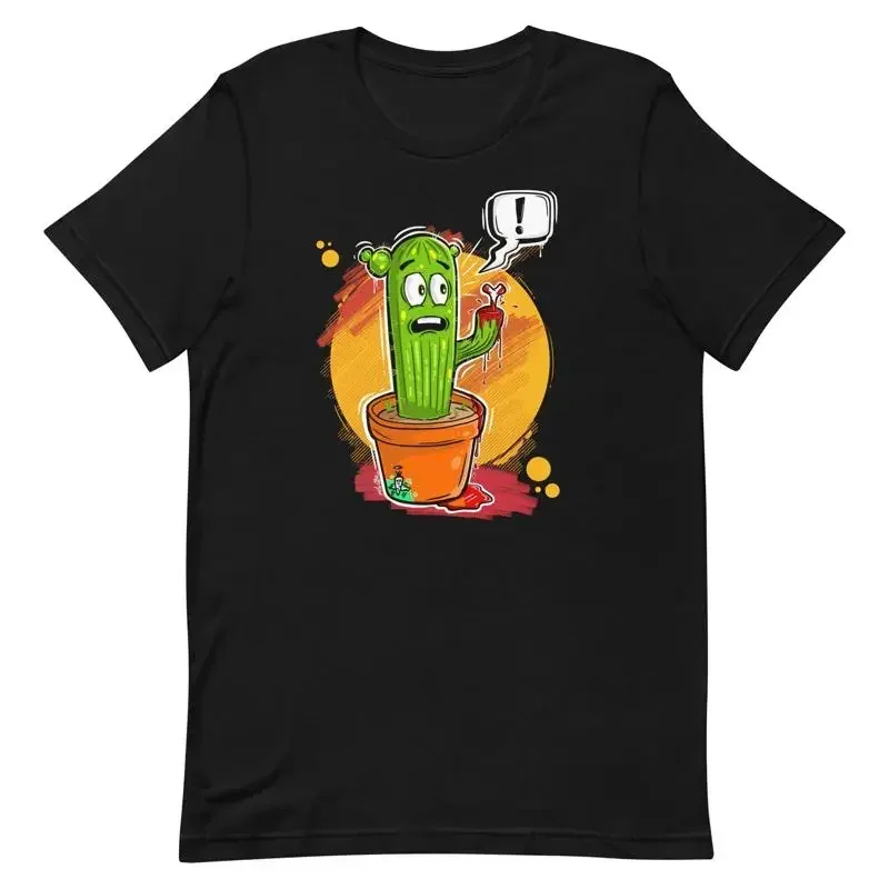 Decapitated Cactus T shirt Design lovers Cartoon Cool Plant ArT
