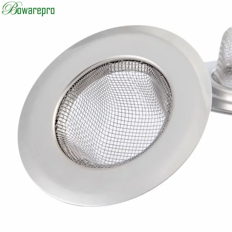 bowarepro 11/9/7cm  Shower Steel Bath Her Catcher Stopper Shower Drain Hole Filter Trap Metal Sink Strainer Bathroom Plug Filter