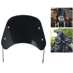For Yamaha XSR For Royal Enfield Triumph Universal Motorcycle Front Windshield Windscreen Wind Deflector Round Headlight