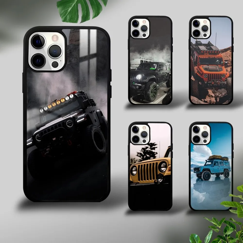 

J-Jeeps off-road SUV Phone Case For iPhone 16 15 14 13 12 11 Pro Xs Max Mini Plus Celulares Hard Funda