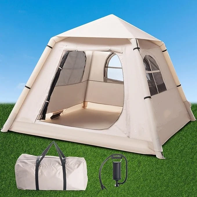 FOR  Custom Portable Tent Easy To Use Oxford Inflatable Camping Tent Outdoor Camping Waterproof Family Tent