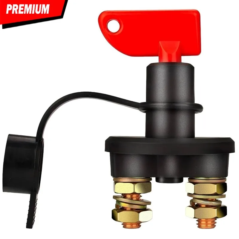 For RV Ship Boat Small Yacht Camper Truck Car Battery Isolator Switch 12V 200A Disconnect Cut Off With 2 Keys