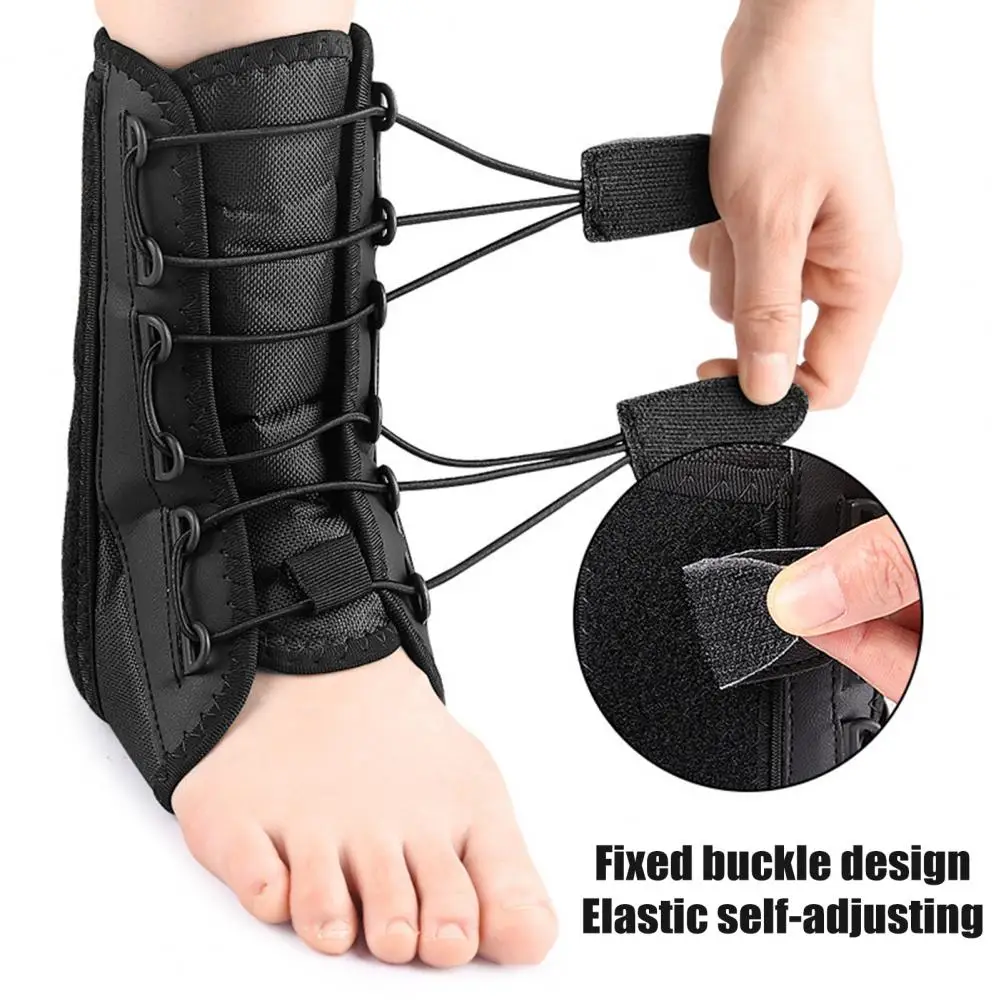 Adjustable Ankle Support with Fastener Tape Ankle Support Brace for Men Women Elastic Compression Foot Sleeve for Plantar