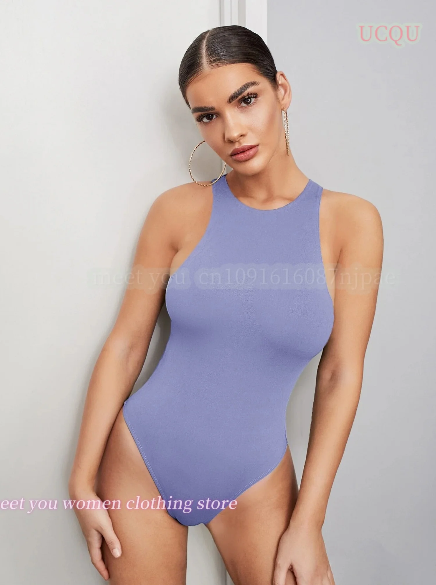 Sexy Einteiler, 20-Farben-Badeanzüge, reine Farbe, Damen-Bademode, Sport, Surfen, zum Schwimmen, Body-Badeanzüge, Strandmode