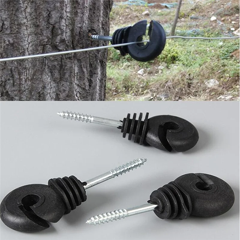 

ABLU-Electric Fence Tensioner In-Line Tensioner Wire Tensioner Electric Fence Insulator Screw-In Insulator Durable Easy To Use