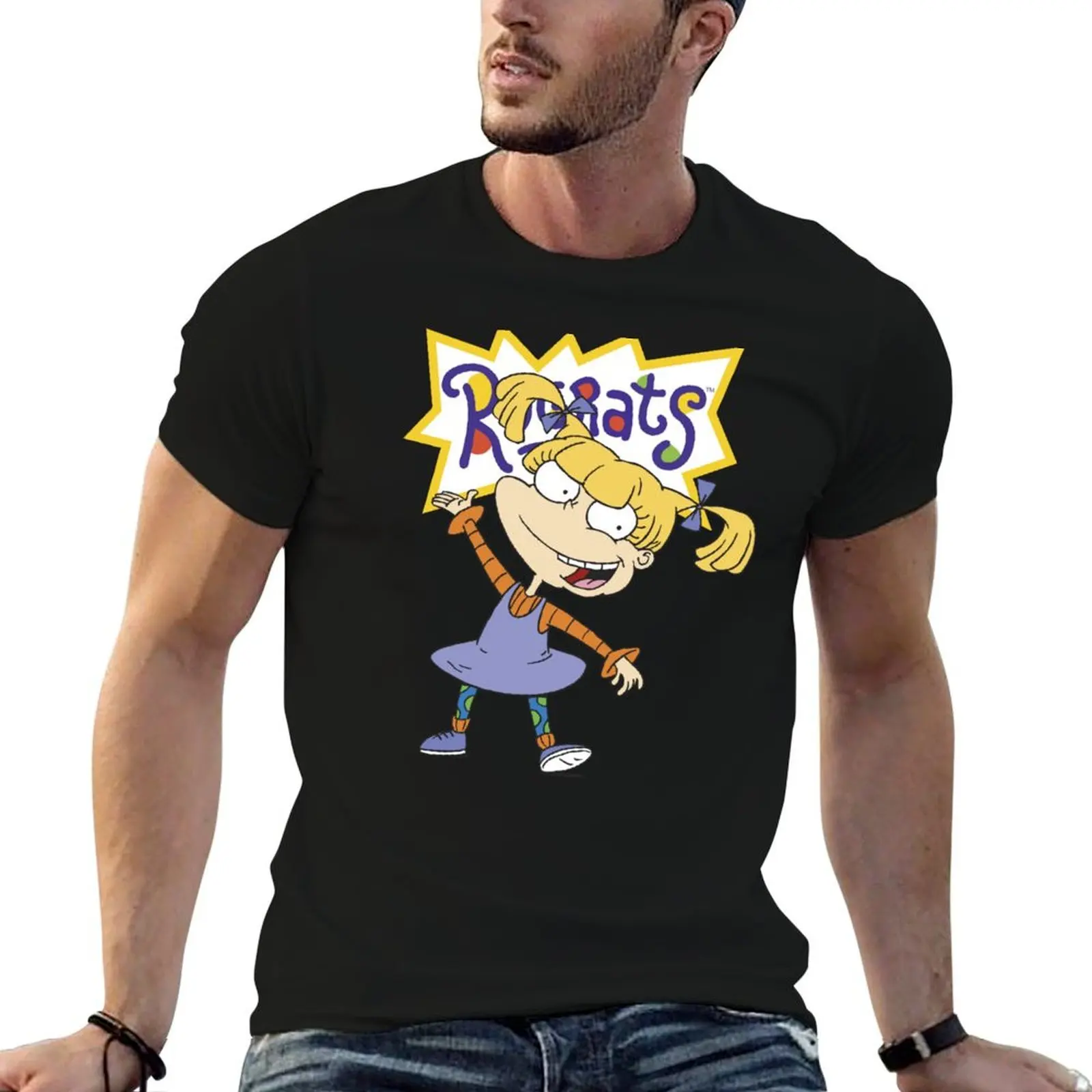 

tshirt cotton men 100% Portrait luxury T-Shirt t Angelica Pose anime brand Logo shirt Rugrats
