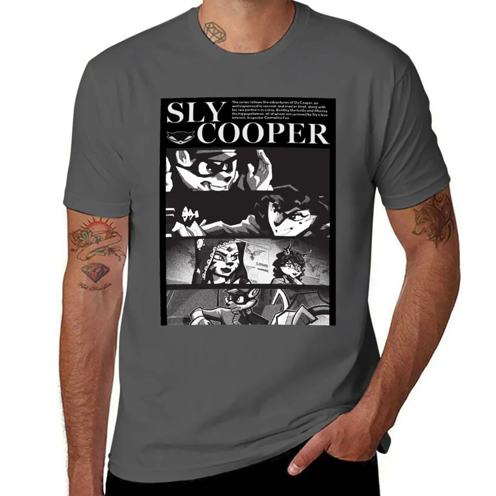 

Sly Cooper Carmelita Fox T-Shirt t shirt man casual man t shirt graphic T-Shirt