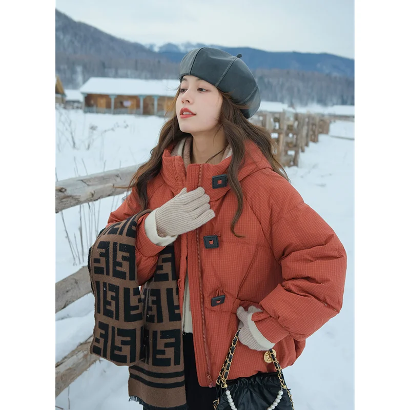 2024 Winter Women\'s Down Puffer Jackets Baggy Hooded Thickening Warm oversize Korean Long clothing Boutique Clothes Cotton Coats