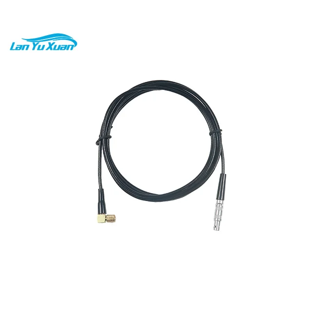 single UT connector cable compatible with style lemo 00 to 90 degree Microdot Cable for flaw detector
