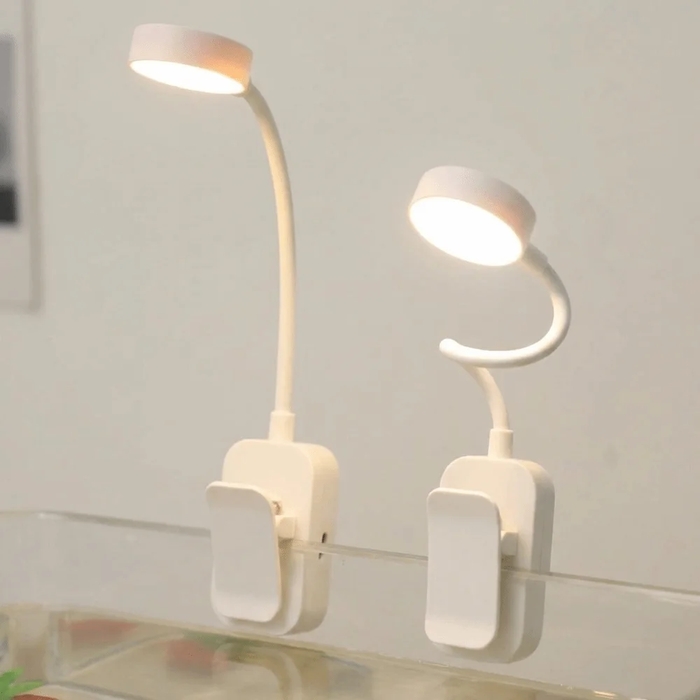 360° Rotatable Fish Tank Clip Lamp Color-changing Flexible Stem LED Fish Tank Light Full Spectrum Water Grass Lamp Plant Growing