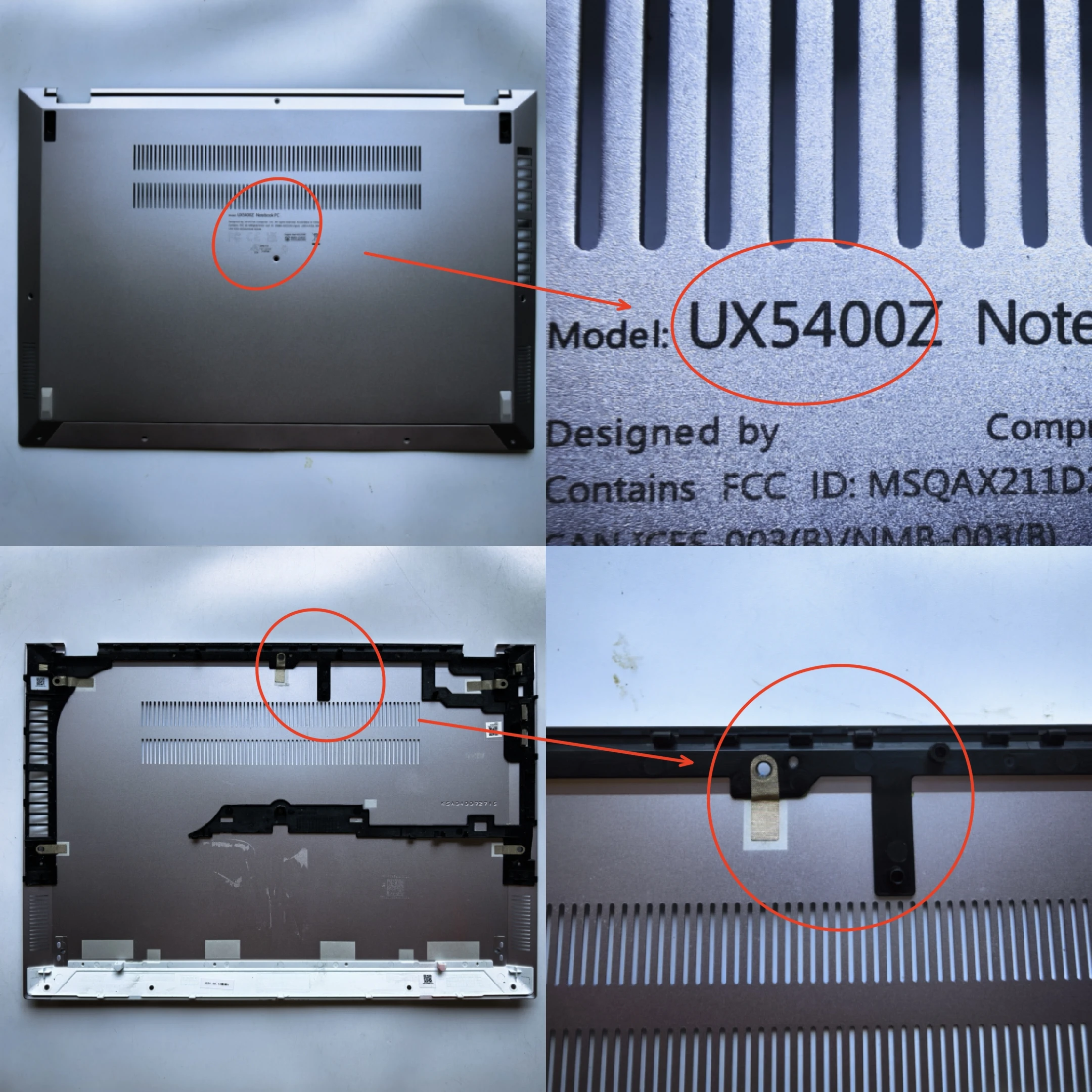 Neue Laptop-Unterseite für Asus 14 Zenbook UX5400 UX5400E UX5400Z 13N1-E2A0501