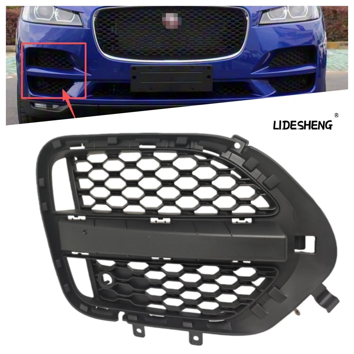 

T4N12784 Lower Right Front bumper grille For JAGUAR F-PACE 2016-2021 X761