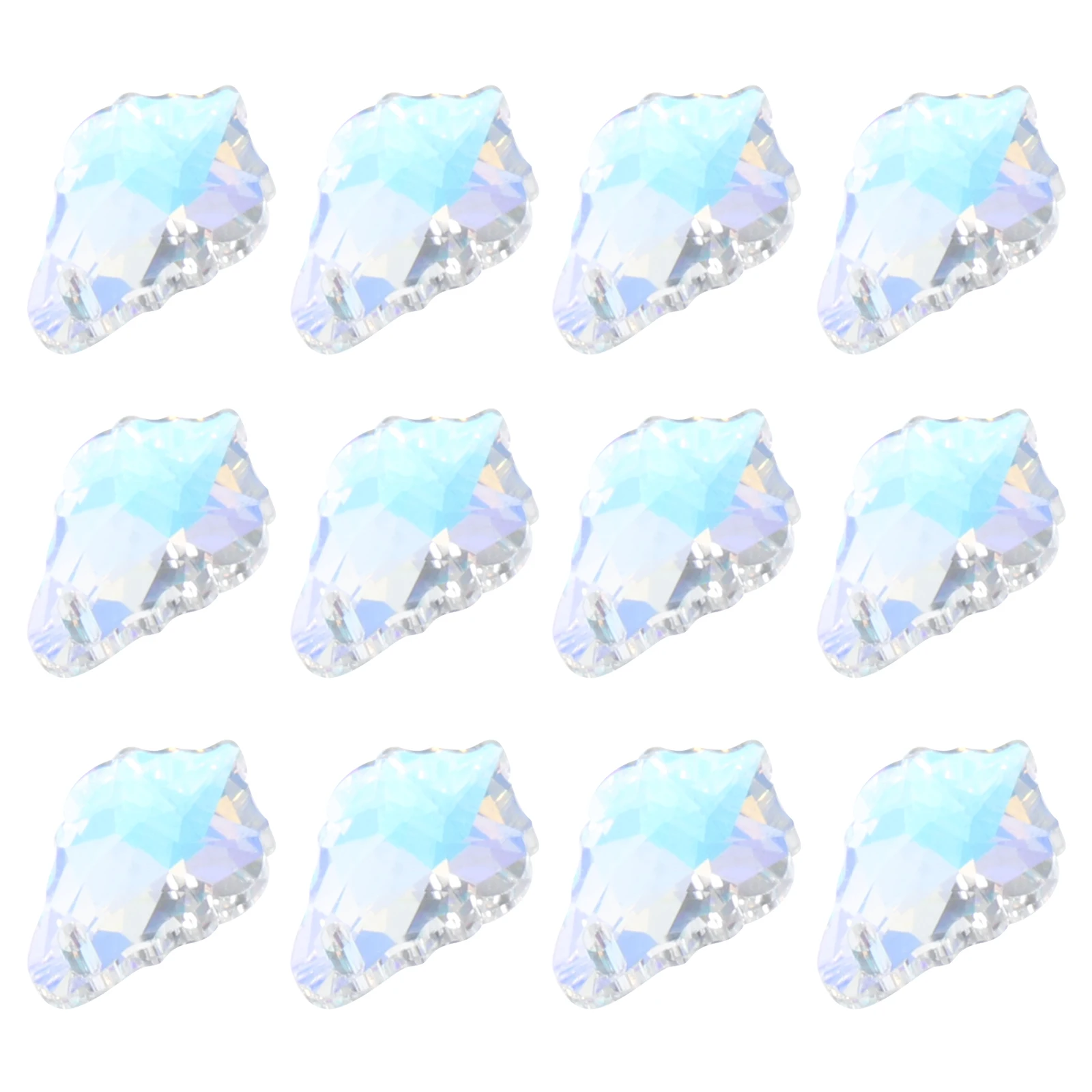 

12 Pcs Crystal Maple Leaf Pendant Sun Catcher Chandelier Craft Charms Leaves Suncatcher Decoration