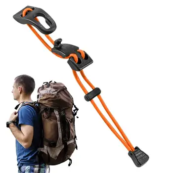 Açık Sırt Çantası Genişleme Tokası Tırmanma Çantası Genişleme Tokası Sırt Çantası Bağlama Kalın Elastik Halat Klipsi Yürüyüş Için Ayarlanabilir
