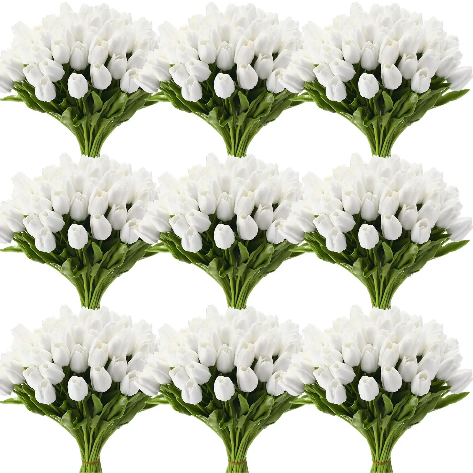 12 Stück Tulpen, künstliche Blumen, Kunstblumen, Muttertag, Valentinstag, Geschenke für Zuhause, Zimmer, Küche, Hochzeit, Tischdekoration – Detail 1