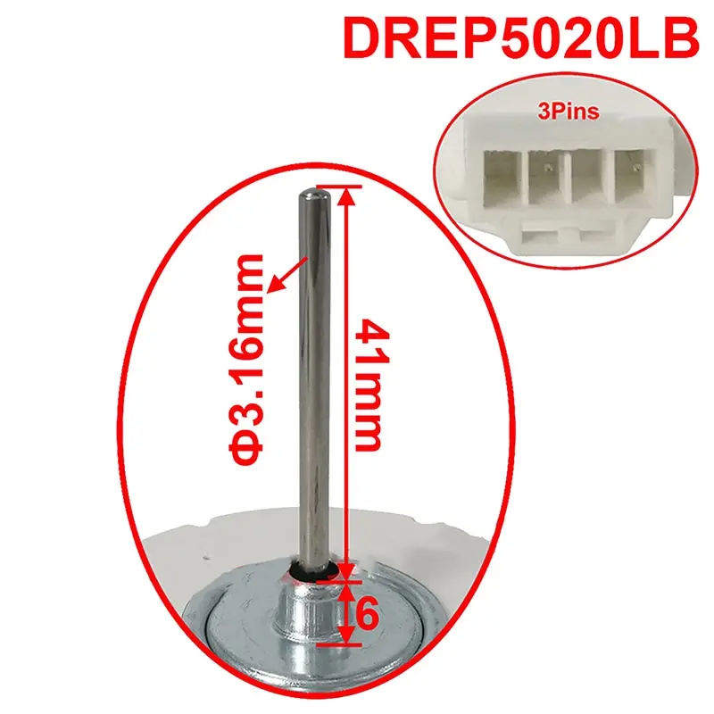 Imagem -06 - Motor For Samsung Drep5020lb 2520rpm Substituição Frigorífico Ventilador de Refrigeração Frigorífico Frigorífico Ventilador de Refrigeração Congelador Acessórios