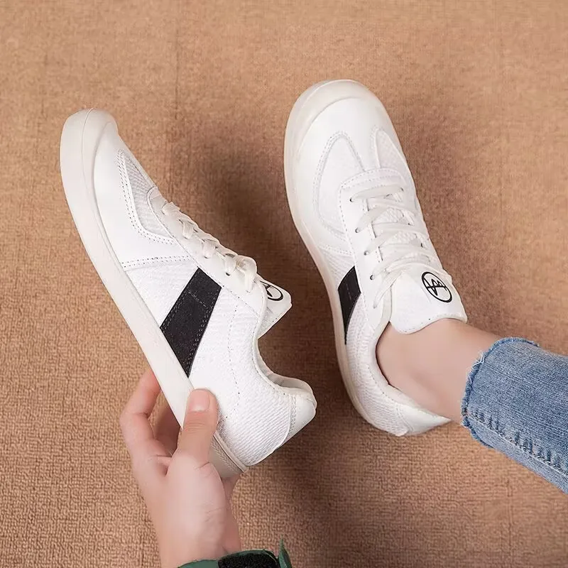 Women's Sports Shoes Luxury Casual Tennis Outdoor Walking Running Fashion Flats White Mesh Comfortable Sneakers Shoes For Women view 3