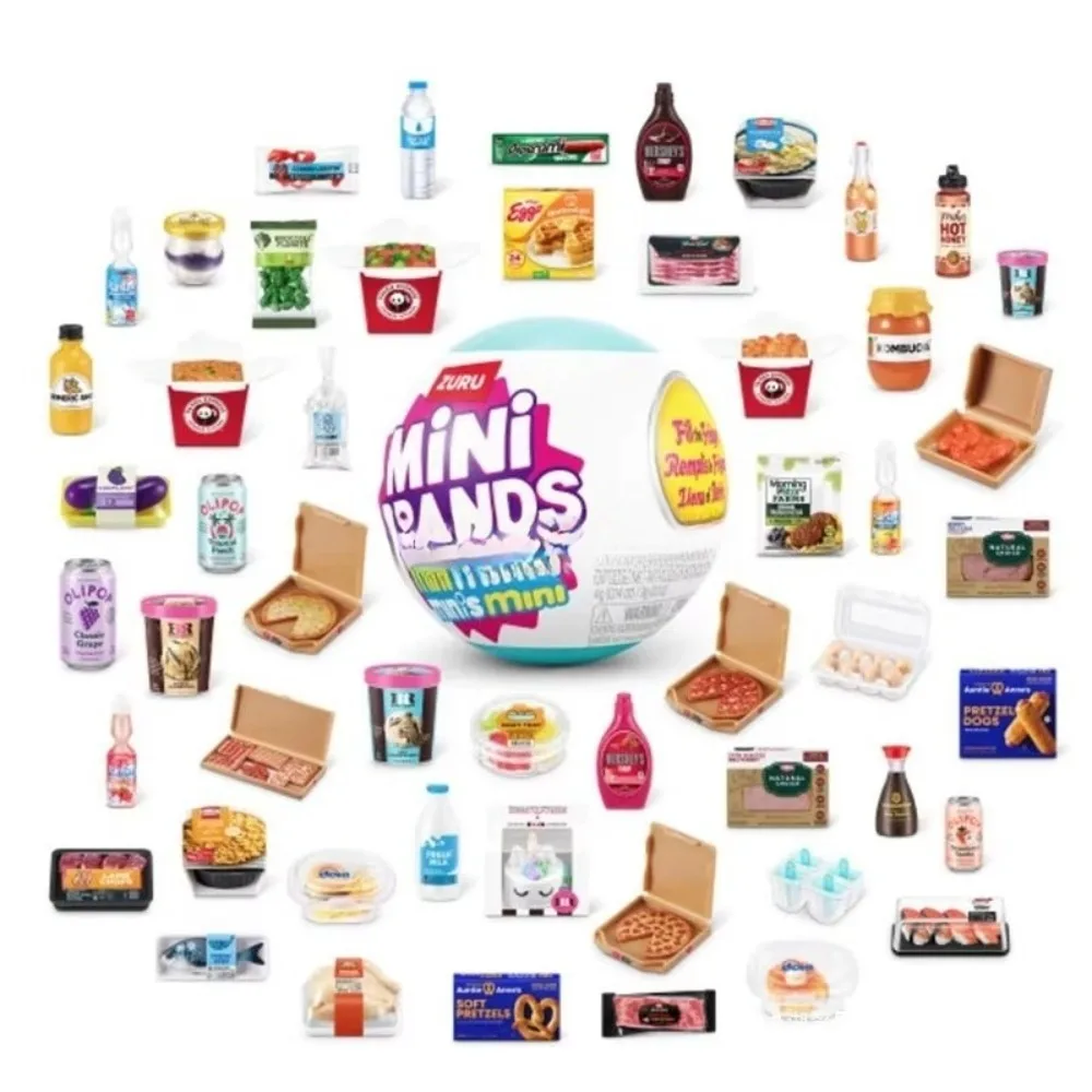 

Mini Brands The Minis Zuru Collectible Miniature Toy Surprise Blind Box Miniature Toys Brand Fill The Fridge Ball