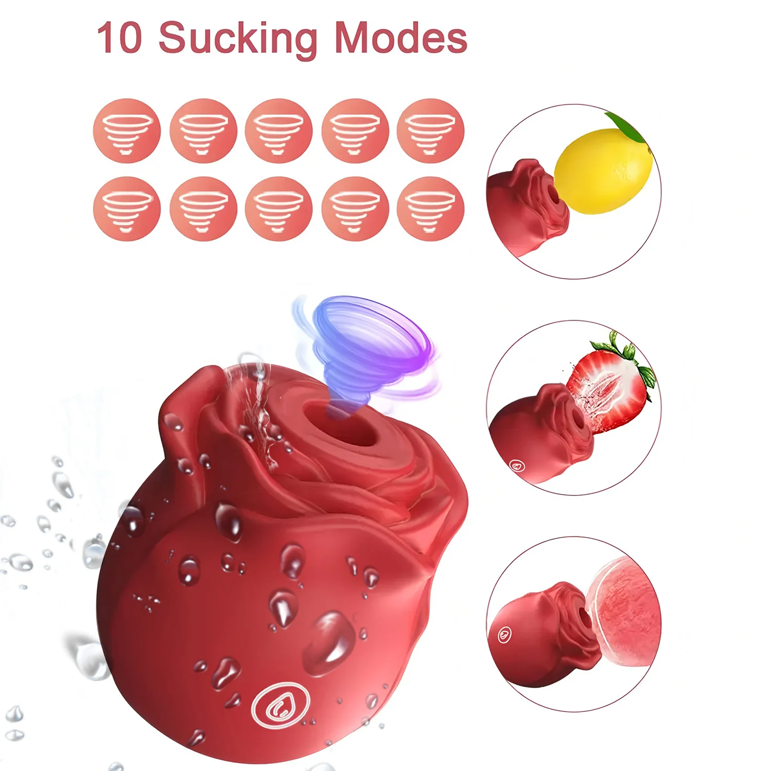 Rose Sucking Vibrator Vagina Intimate Good Nipple Sucker Oral Licking Clitoris Stimulation Powerful Sex Toys For Women 18+ view 5