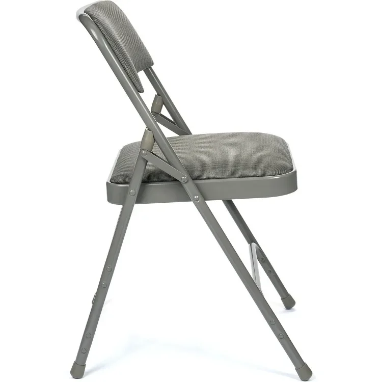 Folding Card Table and Fabric Padded Chair Set (5pc) - Comfortable Padded Upholstery