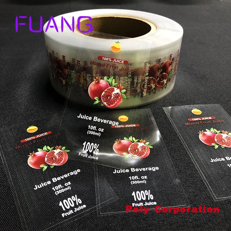 Custom  Custom Adhesive Private Label Stickers Printing 250ml Label for Beauty Personal Care Shampoo Products