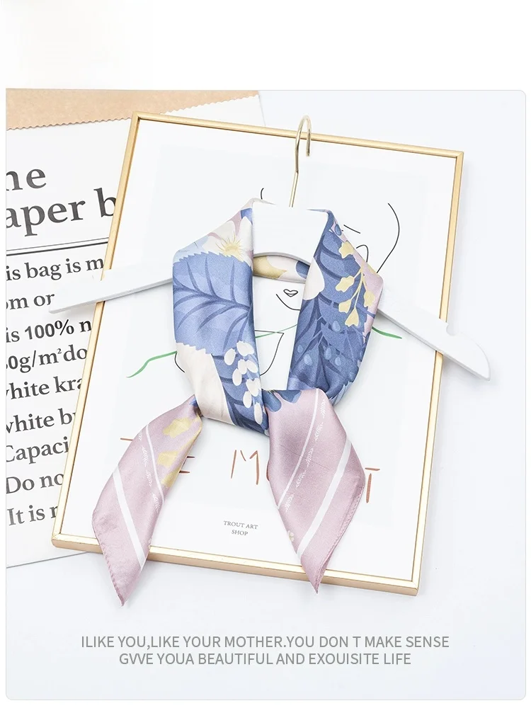 ダヴィンチコード-シルクスカーフ-マルベリーシルク-多用途ネックプロテクション-小さなシルクスカーフ-母親、先生への誕生日プレゼント-中華風デジタルプリント