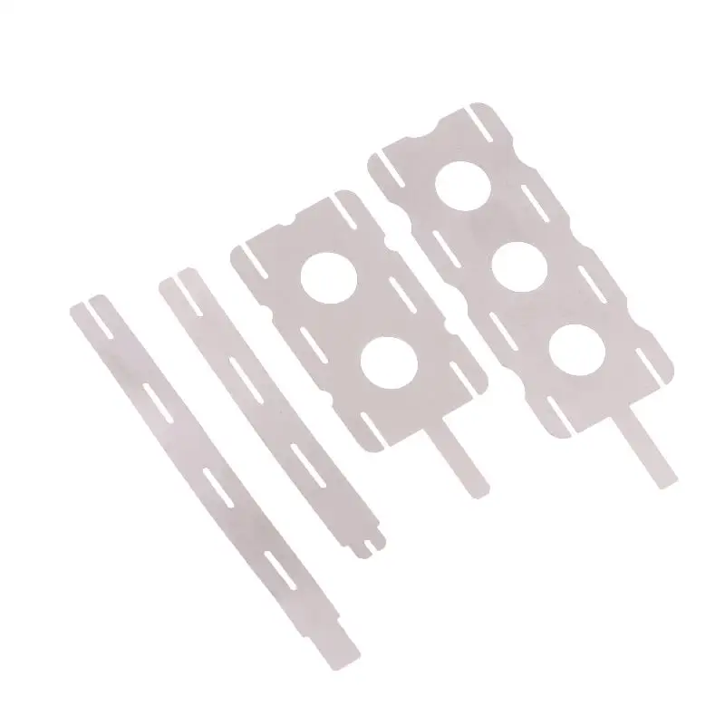 30 قطعة الفضة 18650 بطارية ليثيوم النيكل ورقة بطارية متعددة الأضلاع النيكل ورقة ماكينة لحام نقطي بطاريات ورقة اتصال