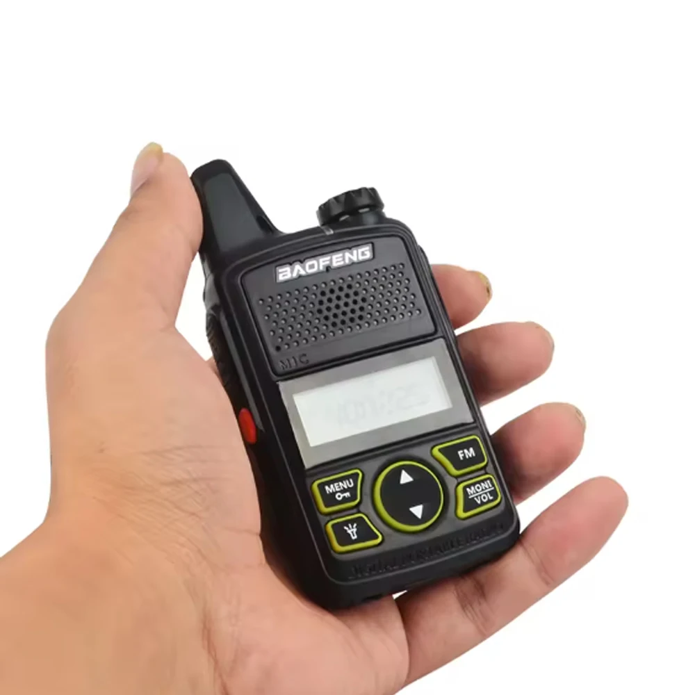 Original Baofeng BF-T1 MINI Walkie Talkie Portable Two Way Radio UHF 400-470MHz Transceiver Transceiver Radio For Kids Gifts