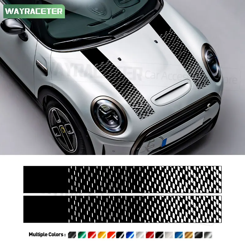 Car Engine Cover Vinyl Edition Maxi Tuner Decal Hood Bonnet Stripes Sticker For MINI Cooper S F56 F55 F57 JCW Accessories