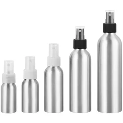 1oz 2oz 4oz 8oz 30/50/60/100ml/150/200nl/250ml empty round Aluminum, Metal Bottle With White/Black/ Fine Mist Sprayer Cosmetic