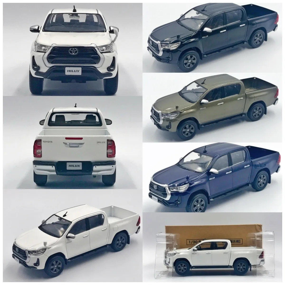 

Original Factory 1:30 TOYOTA Hilux Pickup Sport JDM Limited Edition Metal Static Car Model Toy Gift