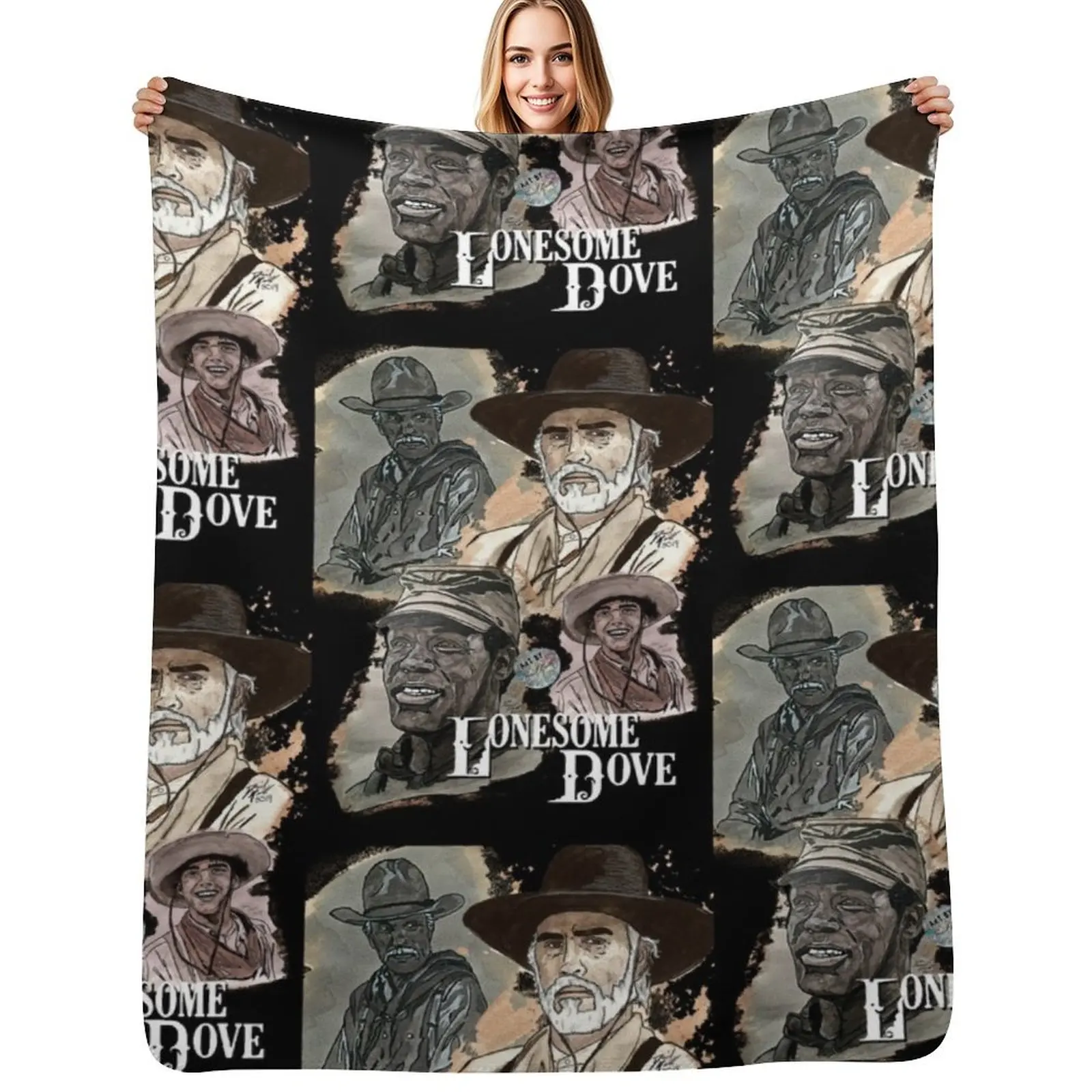

Lonesome Dove Cast Throw Blanket Cozy Throw Blanket Birthday Gift for Him Her