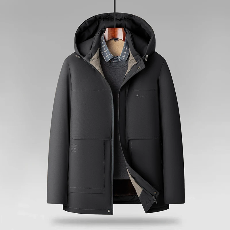 Nouvelle veste polaire, vêtements épais rembourrés de coton pour hommes, personnes d'âge moyen et âgées, vêtements chauds rembourrés de coton pour l'hiver