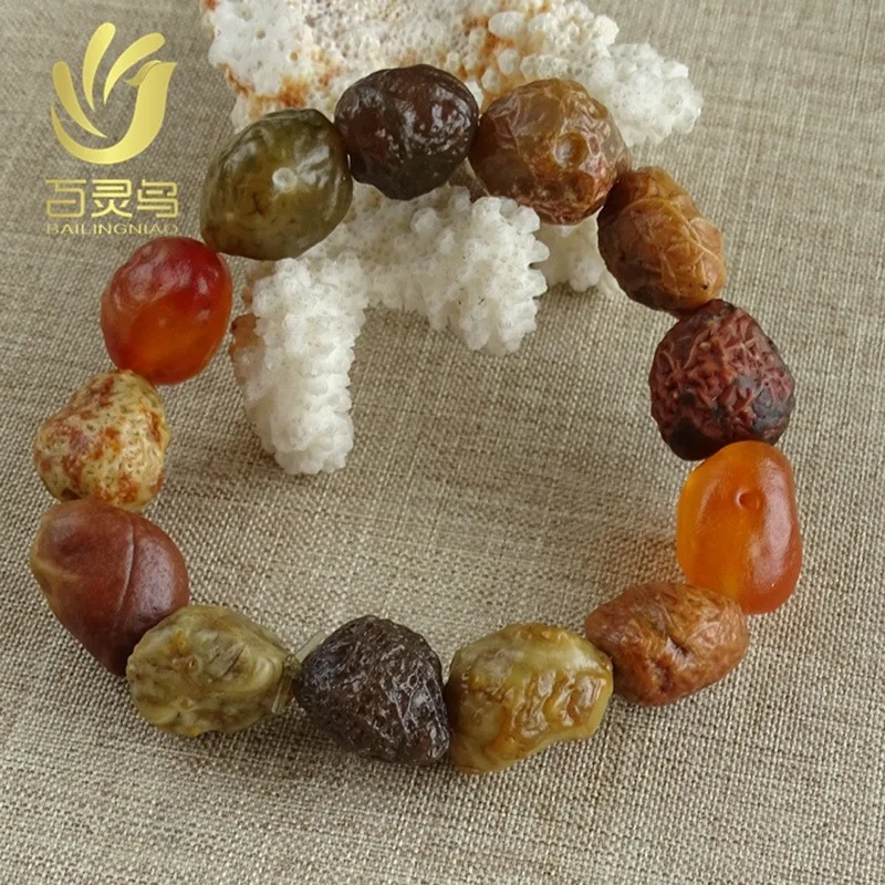 Gobi Jade Color Rui Style Thousand Original Bracelet Real Alashan Tendon Stone Agate