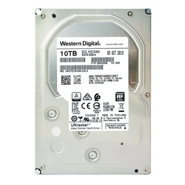 computer accessories for WD enterprise grade hard drives Ultrastar DC HC330 SATA 10TB CMR vertical 7200rpm 256MB WUS72100ALE6L4